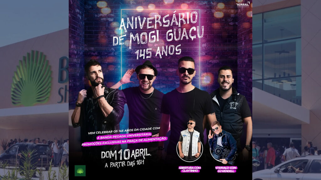 Buriti Shopping celebra aniversário de Mogi Guaçu com shows gratuitos