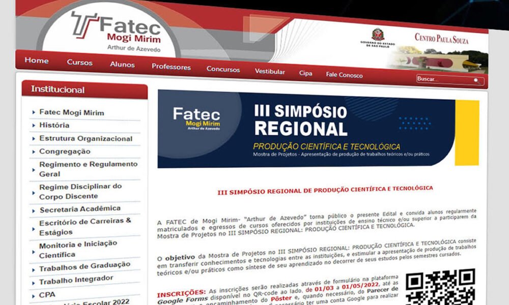 Fatec Mogi Mirim abre inscrições para Simpósio Regional