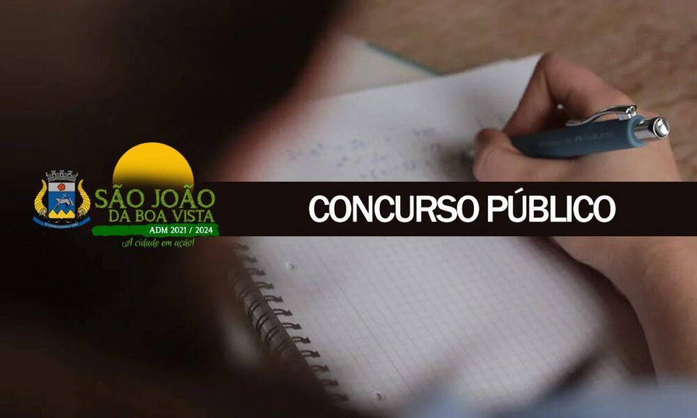 Abertas as inscrições para concurso público da Prefeitura de São João da Boa Vista (SP)