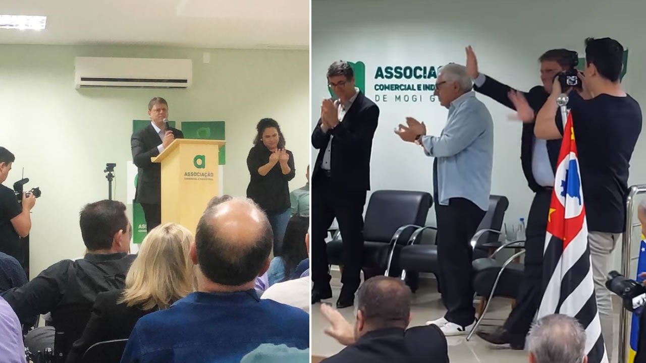 Em Mogi Guaçu, Tarcísio defende estímulo ao empreendedorismo em São Paulo