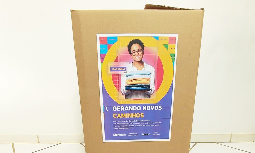 Renovias inicia campanha de doação de roupas, em parceria com a Gerando Falcões