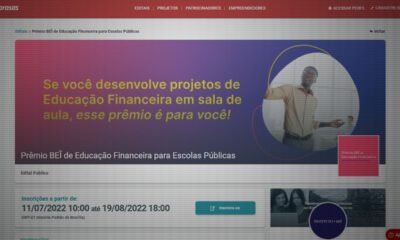 Abertas inscrições para a primeira edição do Prêmio BEI de Educação Financeira para Escolas Públicas