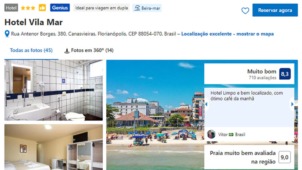 hotel vila mar floripa