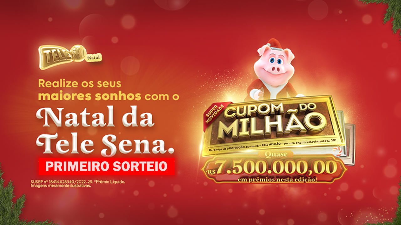Resultado do PRIMEIRO sorteio da Tele Sena de Natal; Tele Sena Cupom do  Milhão