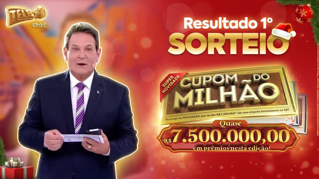 Resultado da Tele Sena de hoje 1° sorteio da Tele Sena de Natal do Cupom do Milhão