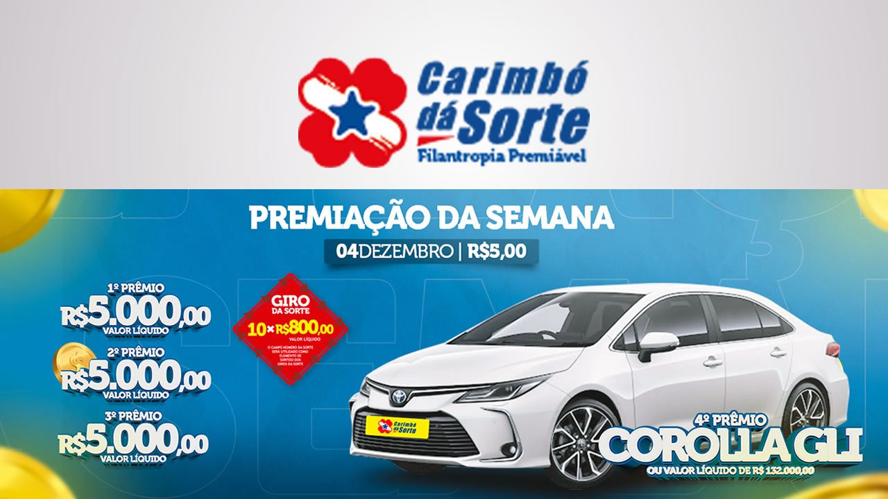 Resultado do Carimbó dá Sorte deste domingo; 04 de dezembro de 2022