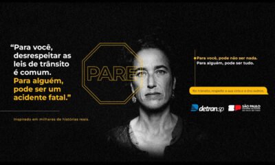 Salvar vidas no trânsito é o foco da campanha publicitária do Detran-SP no Maio Amarelo