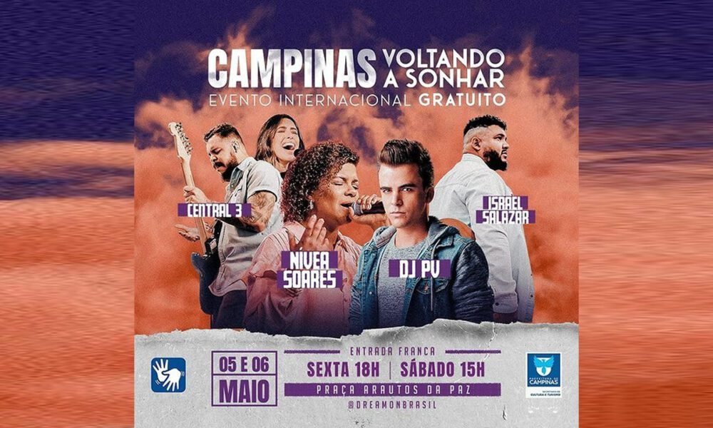 Voltando a sonhar Campinas recebe 2ª edição de evento internacional de música com entrada gratuita, neste final de semana