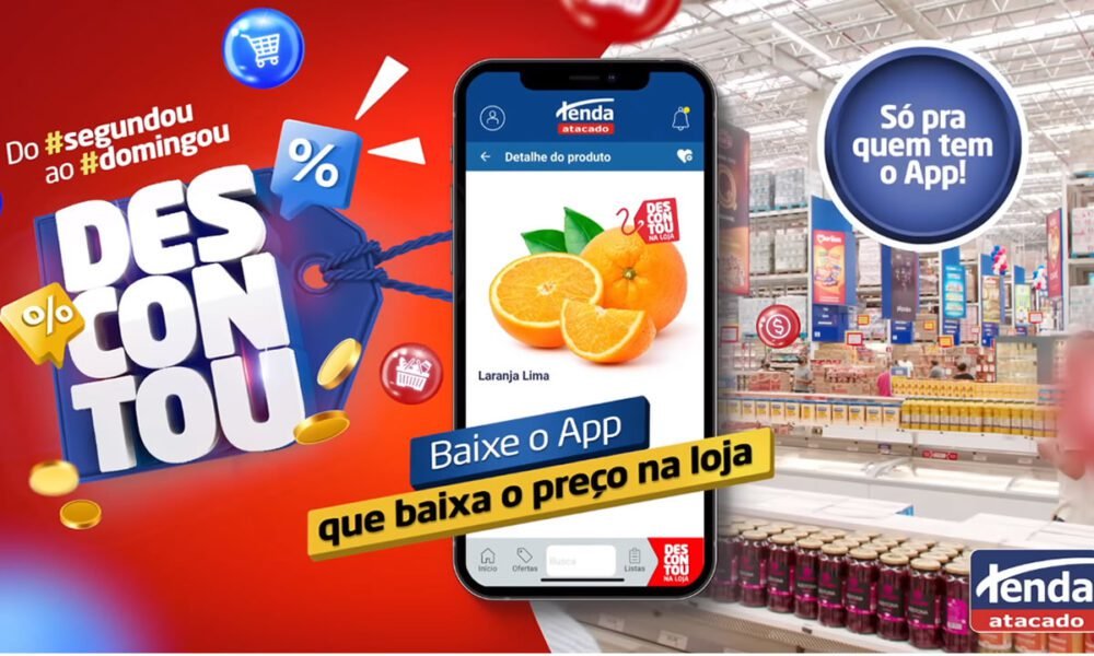 Tenda Atacado lança o Descontou, o programa de ofertas exclusivas em compras nas lojas físicas