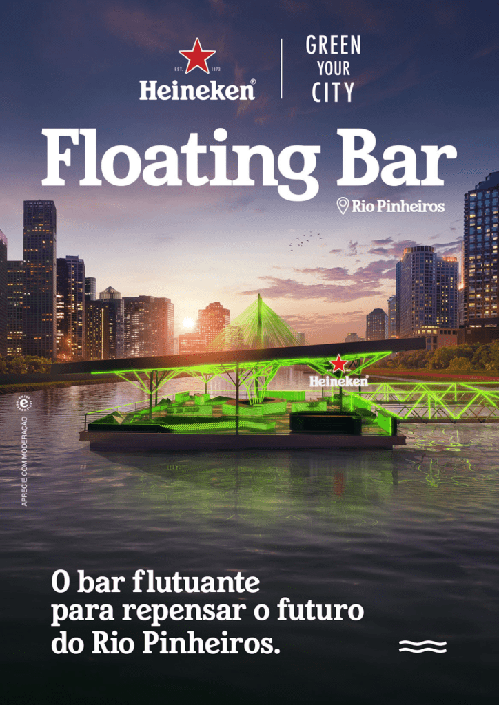 Floating bar Rio Pinheiros