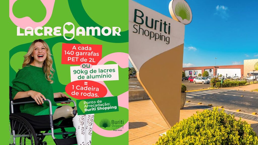 Buriti Shopping Mogi Guaçu é parceiro do Instituto Encurtando Caminhos na Campanha Lacres por Mobilidade