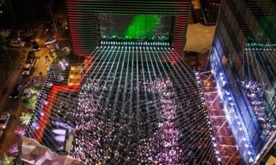 Em plena terça-feira, Beck's transforma Faria Lima em pista de dança a céu aberto e público lota B32