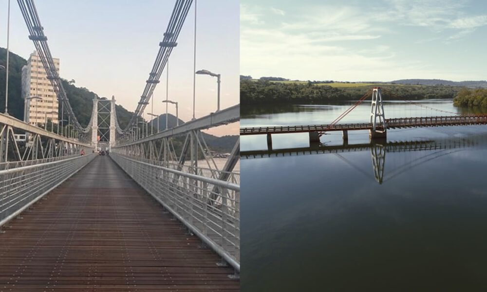 Restaurada, Ponte Pênsil de São Vicente mantém o charme e a funcionalidade