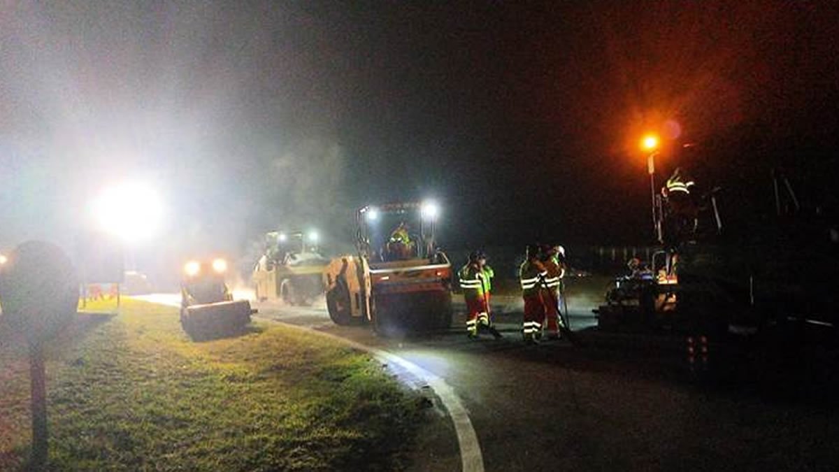 Renovias segue com os trabalhos noturnos de recuperação do pavimento na Campinas-Mogi
