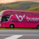 Onibus rosa da Buser