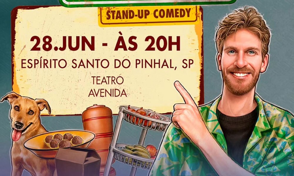 Humorista francês Paul Cabannes se apresenta em Espírito Santo do Pinhal