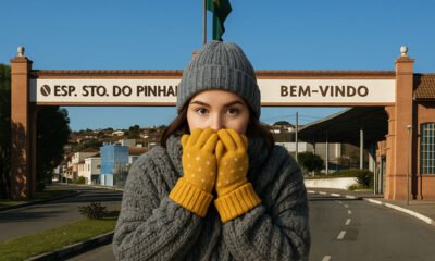 Primeira onde de frio em SP Espirito Santo do Pinhal
