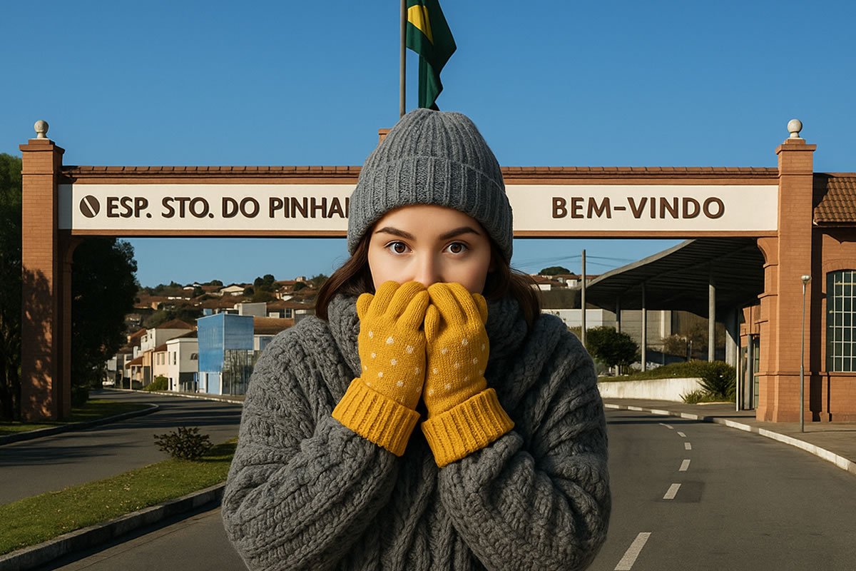 Primeira onde de frio em SP Espirito Santo do Pinhal