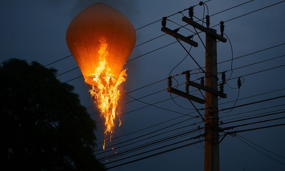 cpfl balao rede eletrica