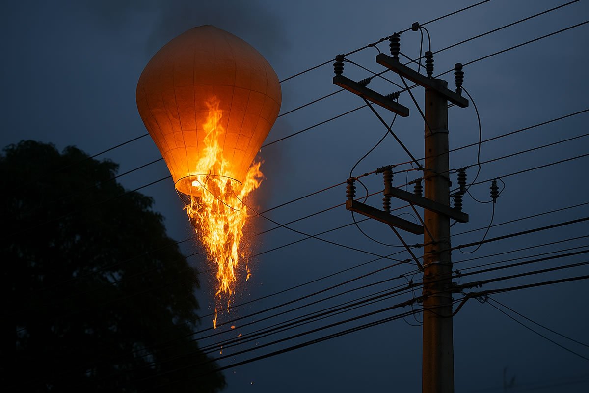 cpfl balao rede eletrica